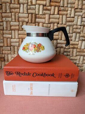Vintage Tea & Coffee Carafe - CorningWare Spice of Life Pattern P‑104